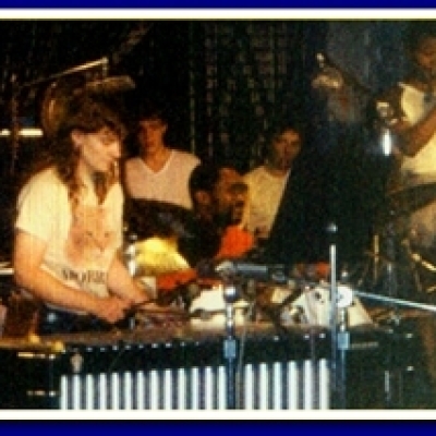 Kathy Kelly with Billy Cobham at the Montreux Jazz Festival Switzerland, 1981