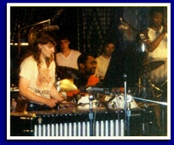 Kathy Kelly with Billy Cobham at the Montreux Jazz Festival Switzerland, 1981